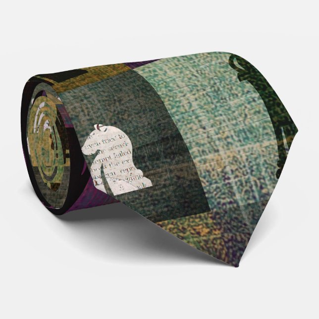 Gravata Pinte e imprima partes do tabuleiro de xadrez e de (Rolled)