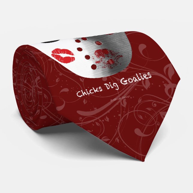 Gravata Pintinhos Dig Goalies Neck Tie (Rolled)