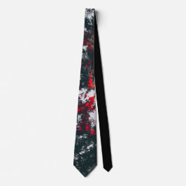 Gravata Pintor preto e vermelho