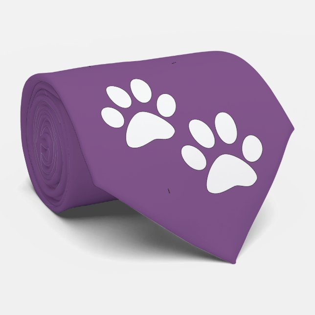 Gravata Pintura De Mascote Esportiva Branca Imprime Em Rox (Rolled)