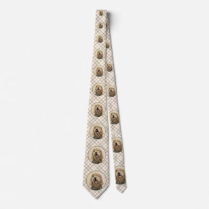 Gravata Pintura de Otterhound - Arte de Cachorro Original