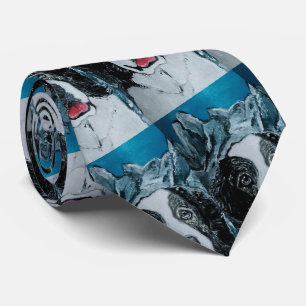 Gravata Pintura Mastiff Pirenéus por Alfred Fox