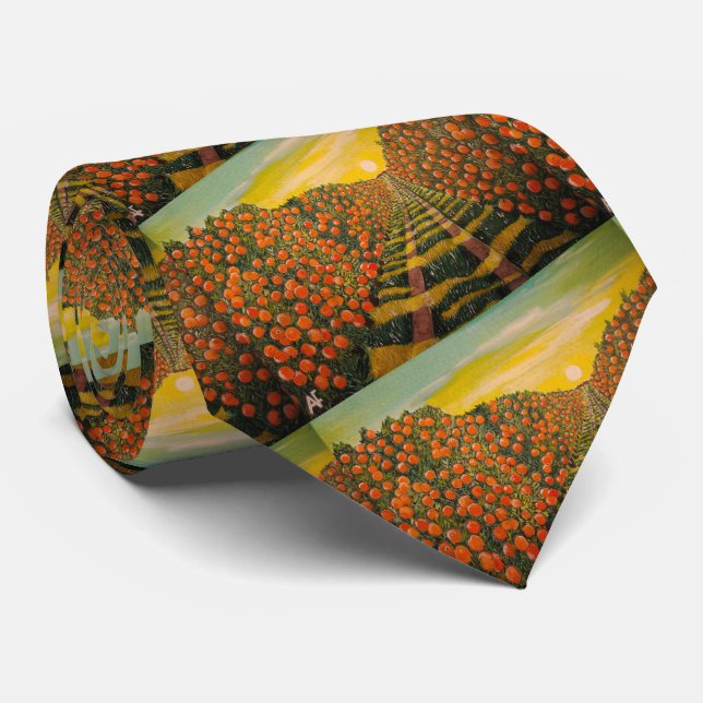 Gravata Pintura Narda de Valencia por Alfred Fox (Rolled)