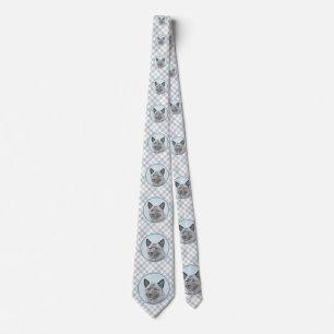 Gravata Pintura Norueguesa de Elkhound - Arte Original de