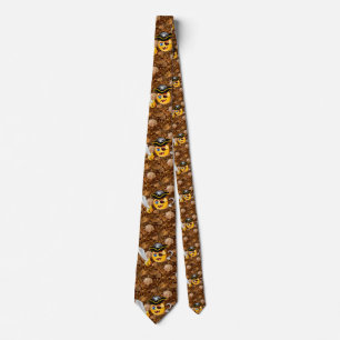 Gravata pirata do tesouro emoji mens neck tie menswear