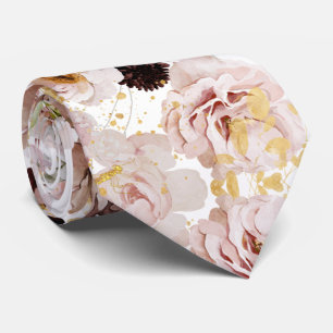 Gravata PixDezine Boho H2 Rosas Empoeiradas Mums Borgonha