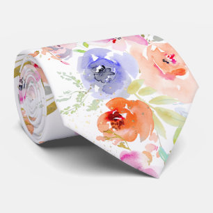 Gravata PixDezines Aquarela Delicado SpringBloom