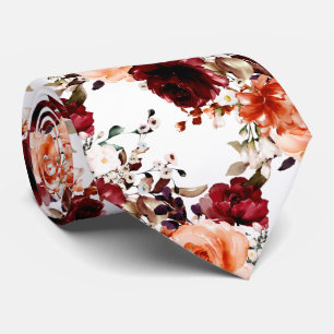 Gravata PixDezines Fall Rosas n Peonies DIY Background Nec