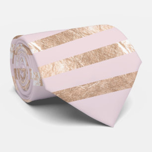 Gravata PixDezines falso rosa dourado/champagne/rosado/cor