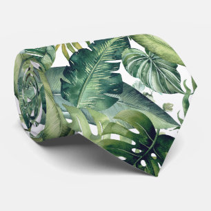 Gravata PixDezines Folhagem Tropical Luxuriante
