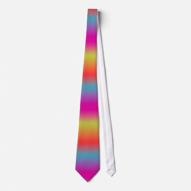 Gravata PixDezines gelo raspado/cores neon retrô (Frente)