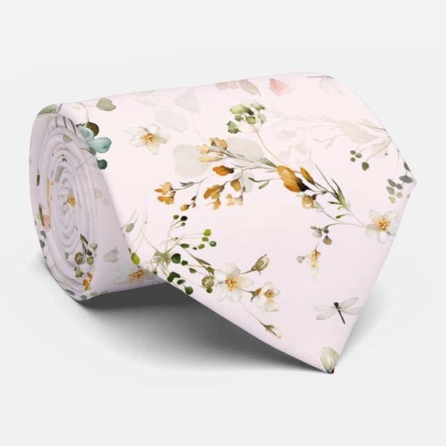 Gravata PixDezines H2 Airy Garden Flowers (Rolled)