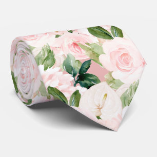Gravata PixDezines H2 Blush Anthuriums Rosas Peônias Pesc