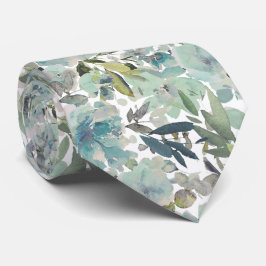 Gravata PixDezines H2 Summer Flowers Green Hues