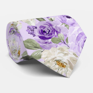 Gravata PixDezines H2 Violet Purple Roses