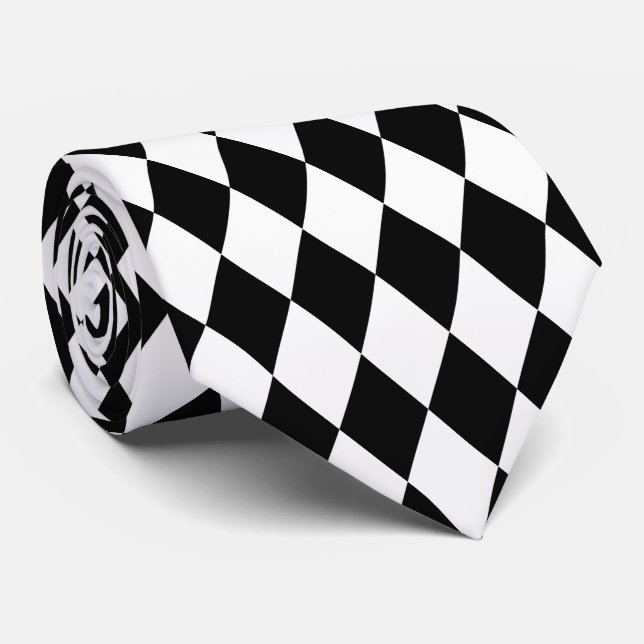 Gravata PixDezines harlequim cor de fundo DIY (Rolled)