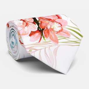 Gravata PixDezines Ilha da Orquídea, Orquídeas Pêssego Pal