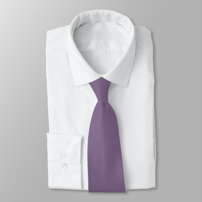 Gravata PixDezines Lilás roxo simples, cor DIY (Amarrado)