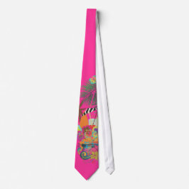 Gravata PixDezines Mai Tai, Luau na praia/ cor personalizá