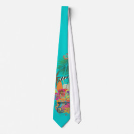 Gravata PixDezines Mai Tai, Luau na Praia/diy cor