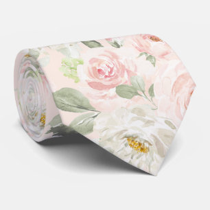 Gravata PixDezines Rosas Rosa Água-marinha Cor-de-rosa DIY