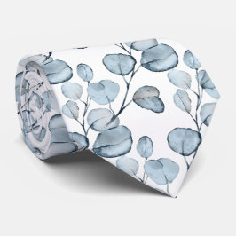 Gravata PixDezines Watercolor Goma Azul Dusty Eucalyptus