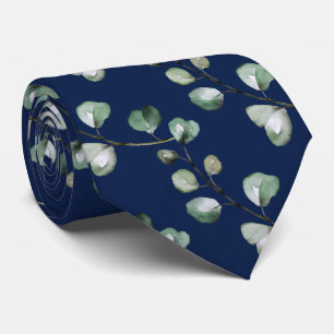 Gravata PixDezines Watercolor Lush Eucalyptus Verde