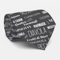 Pizza Lover Typografia Italiana Chef Black