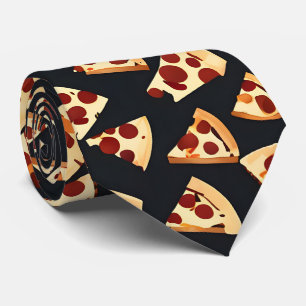 Gravata Pizza Negra Colar