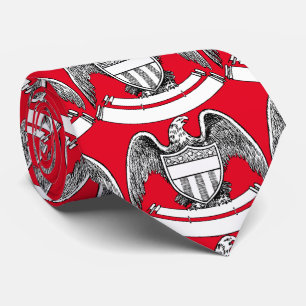 Gravata Placa de Águia Patriótica Vintage Thunder_Cove