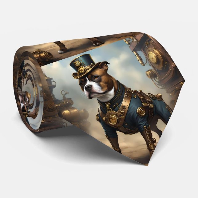 Gravata Plataformas Mecânicas: Steampunk Staffordshire Ter (Rolled)