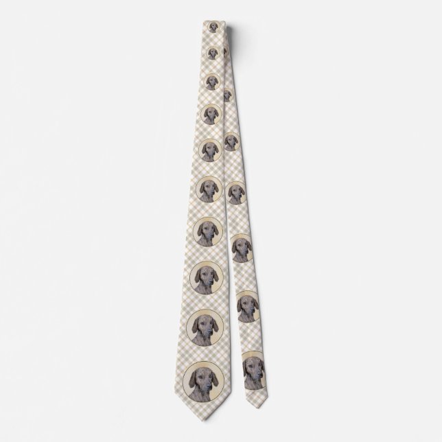 Gravata Plott Painting - Arte de Cachorro Original (Frente)