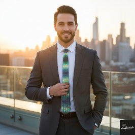 Gravata Pneus de pescoço com explosão nuclear de linha