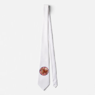 Gravata Pomerânia Vermelho Branco & Azul