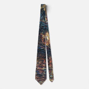 Gravata Ponte Japonesa de Claude Monet, Arte Fino Antigo
