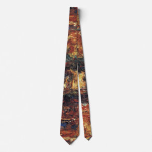 Gravata Ponte Japonesa de Claude Monet, Arte Fino Antigo