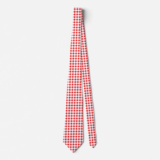 Gravata Pontos brancos - Vermelho (Frente)