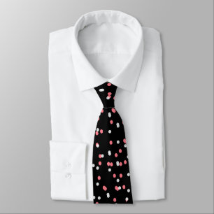 GRAVATA PONTOS DO CHIQUE TIE_MODERN WHITE/CORAL DA LUZ