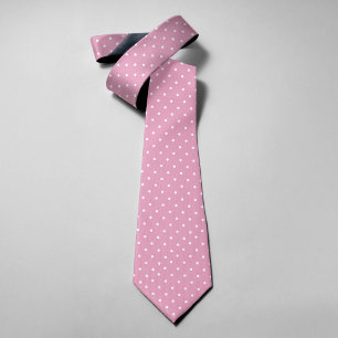 Gravata Pontos Minúsculos em Fundo Rosa Claro Clássico