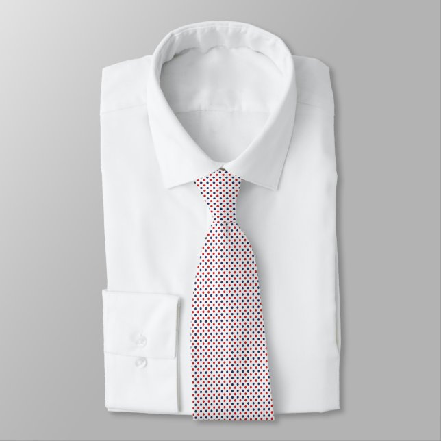 Gravata Pontos Patrióticos Masculinos (Amarrado)