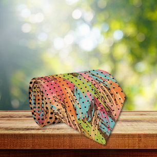 Gravata Pontos pretos do gradiente de Abstrato multicores