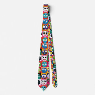 Gravata pop art emoji mens