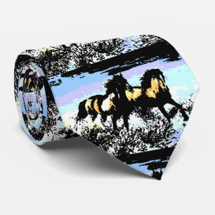 Gravata Pop Art Running Horses