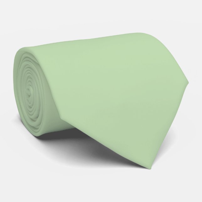 Gravata Pop Verde De Coloração Do Pastel Mudado Khak (Rolled)