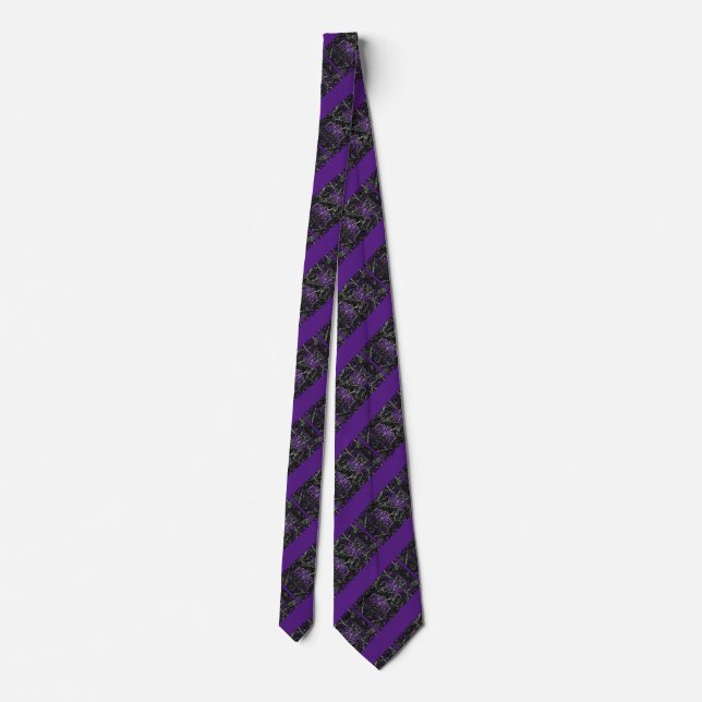Gravata Poppies Art - Roxo (Verso)