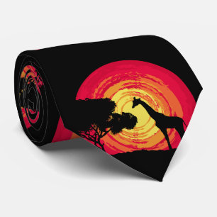 Gravata pôr do sol africano