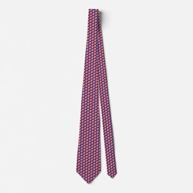 Gravata Porto Rico Flag Hearts Tie (Frente)