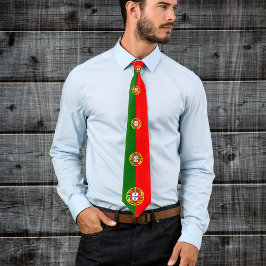 Gravata Portugal Tie, Moda Patriótica, Bandeira Portuguesa
