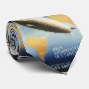 Gravata Poster de viagens Vintage Graf Zeppelin