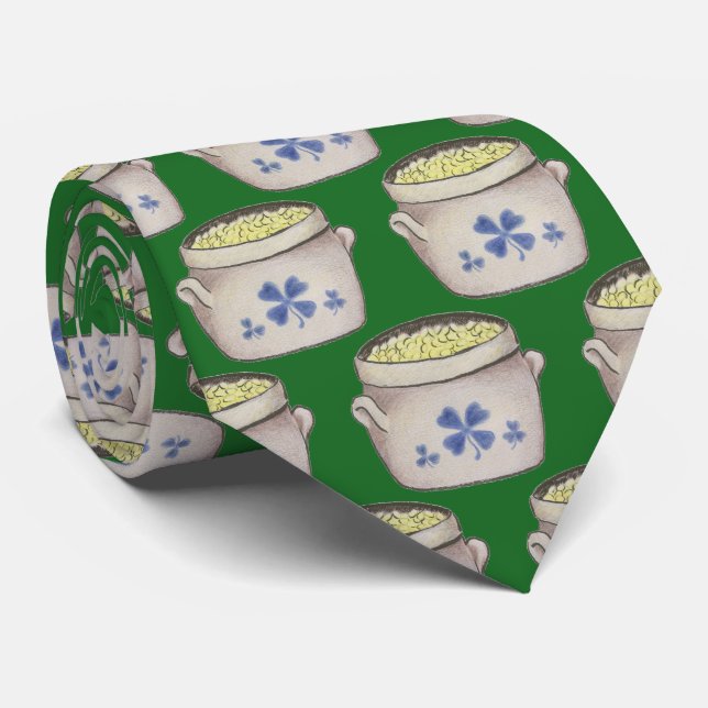 Gravata Pote de Dourado (Rolled)